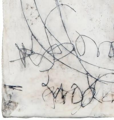 Elizabeth Harris Elizabeth Harris Entanglement 16 Encaustic and Graphite on Wood 2021