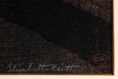 Elizabeth Keith Pond Japanese Woodblock Print Night Scene Peking by Elizabeth Keith