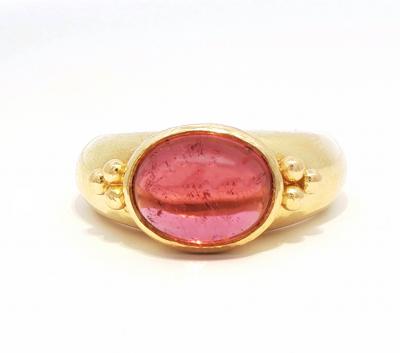Elizabeth Locke Elizabeth Locke Cabochon Tourmaline Ring