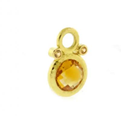 Elizabeth Locke Elizabeth Locke Citrine and Spessartite Earring Charms