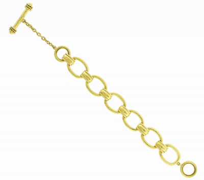 Elizabeth Locke Elizabeth Locke Oval Link Open Bracelet