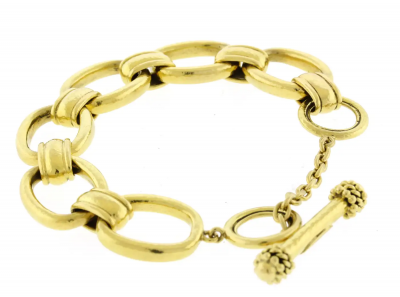 Elizabeth Locke Elizabeth Locke Oval Link Open Bracelet