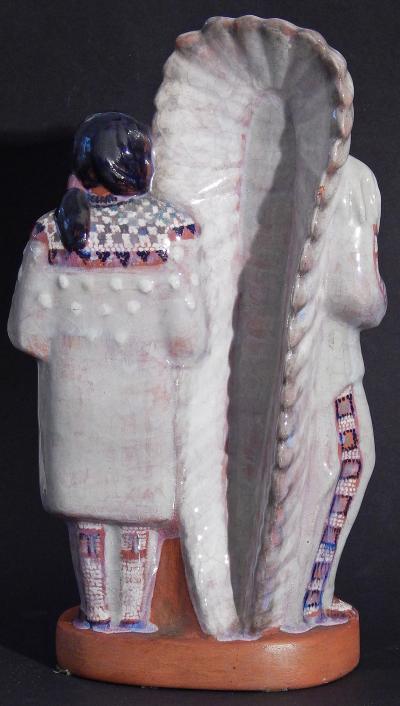 Elizabeth Seaver Indian Chief and Family by Elizabeth Seaver 1899 1970 American ceramic