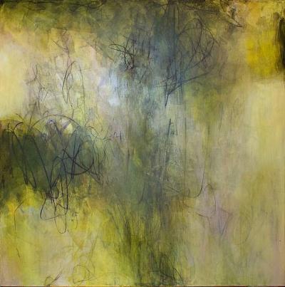 Elliot Twelvetrees American Modern Abstract Expressionist Mixed Media on Board Elliot Twelvetrees