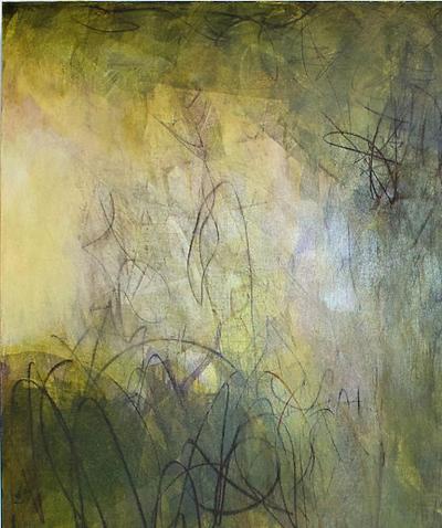 Elliot Twelvetrees American Modern Abstract Expressionist Mixed Media on Board Elliot Twelvetrees