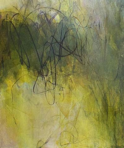 Elliot Twelvetrees American Modern Abstract Expressionist Mixed Media on Board Elliot Twelvetrees