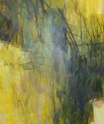 Elliot Twelvetrees American Modern Abstract Expressionist Mixed Media on Board Elliot Twelvetrees