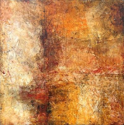 Elliot Twelvetrees American Modern Abstract Expressionist Mixed Media on Board Elliot Twelvetrees