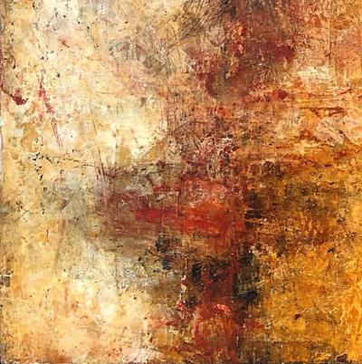Elliot Twelvetrees American Modern Abstract Expressionist Mixed Media on Board Elliot Twelvetrees