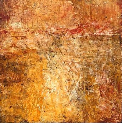 Elliot Twelvetrees American Modern Abstract Expressionist Mixed Media on Board Elliot Twelvetrees
