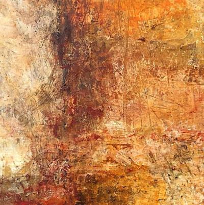 Elliot Twelvetrees American Modern Abstract Expressionist Mixed Media on Board Elliot Twelvetrees