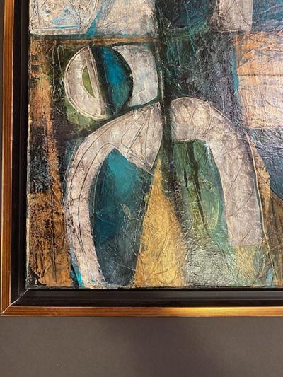 Elliot Twelvetrees American Modern Abstract Expressionist Mixed Media on Canvas Elliot Twelvetrees