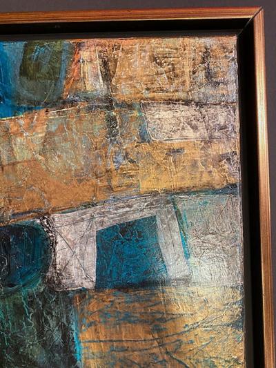 Elliot Twelvetrees American Modern Abstract Expressionist Mixed Media on Canvas Elliot Twelvetrees