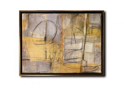 Elliot Twelvetrees American Modern Abstract Expressionist Mixed Media on Canvas Elliot Twelvetrees