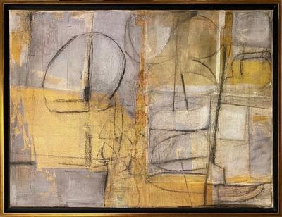 Elliot Twelvetrees American Modern Abstract Expressionist Mixed Media on Canvas Elliot Twelvetrees
