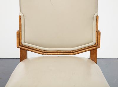 Elm Side Chair with Wood Back Sweden c 1950