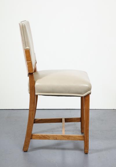 Elm Side Chair with Wood Back Sweden c 1950