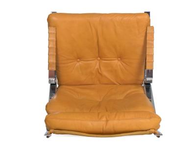 Elsa Nordahl Solheim Vintage Modern Leather Pirate Lounge Chair by Elsa Nordahl Solheim