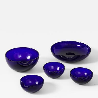 Elsa Peretti Elsa Peretti For Tiffany Co Venetian Blown Glass Blue Cobalt Collection