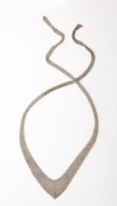 Elsa Peretti Sterling Mesh necklace