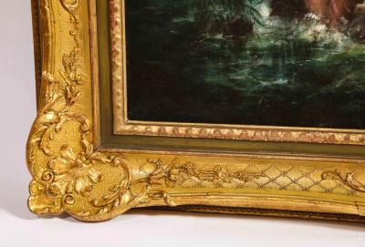 Emanuel Oberhauser Mermaids and Nymphs An Exceptional Oil on Canvas Painting