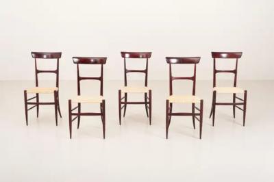 Emanuele Rambaldi Emanuele Rambaldi 6 Dining Chairs Leggerissima Model Figli Di Sanguineti 1951