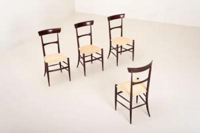 Emanuele Rambaldi Emanuele Rambaldi 6 Dining Chairs Leggerissima Model Figli Di Sanguineti 1951