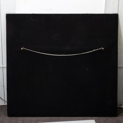 Embroidered Indian Screen Board Art with Beaded Detail