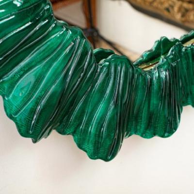 Emerald Green Murano Glass Wall Mirror