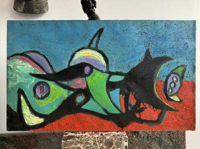 Emerson S Woelffer Biomorphic Forms Early Abstract Expressionist like Arshile Gorky