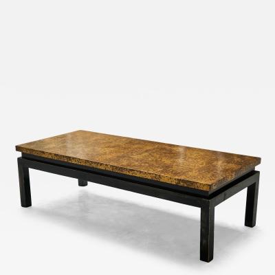 Emiel Veranneman Modernist Coffee Table with Patinated Gold Painted Top Belgium Mid 20th Century