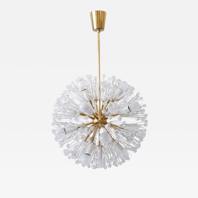 Emil Stejnar Amazing 17 Lights Chandelier Dandelion by Emil Stejnar for Rupert Nikoll 1950s