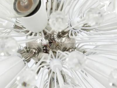 Emil Stejnar Emil Stejnar Nickel Plated Dandelion Sputnik Blowball Chandelier Rupert Nikoll