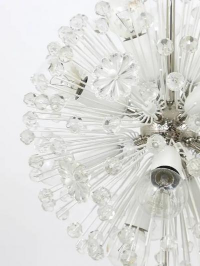 Emil Stejnar Emil Stejnar Nickel Plated Dandelion Sputnik Blowball Chandelier Rupert Nikoll