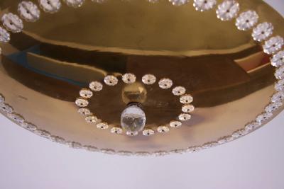 Emil Stejnar Huge Brass and Glass Emil Stejnar Pendant Lamp or Chandelier