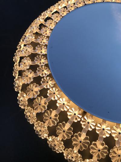 Emil Stejnar Illuminated Floral Glass Backlit Mirror