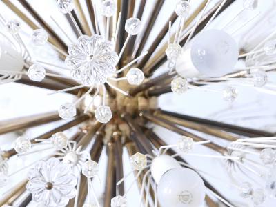 Emil Stejnar Large 33 Lights Chandelier Dandelion by Emil Stejnar for Rupert Nikoll 1950s