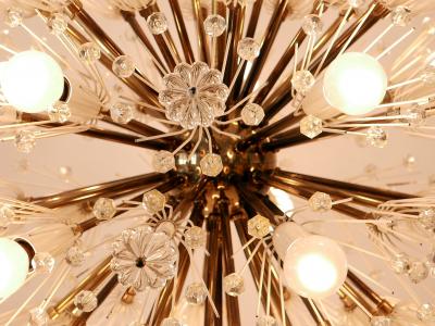 Emil Stejnar Large 33 Lights Chandelier Dandelion by Emil Stejnar for Rupert Nikoll 1950s