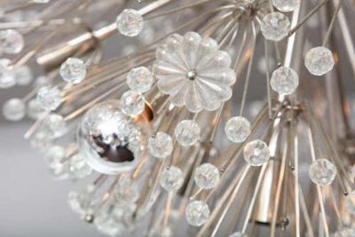 Emil Stejnar Vintage Emil Stejnar Austrian Snowflake Chandelier