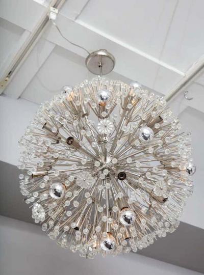 Emil Stejnar Vintage Emil Stejnar Austrian Snowflake Chandelier