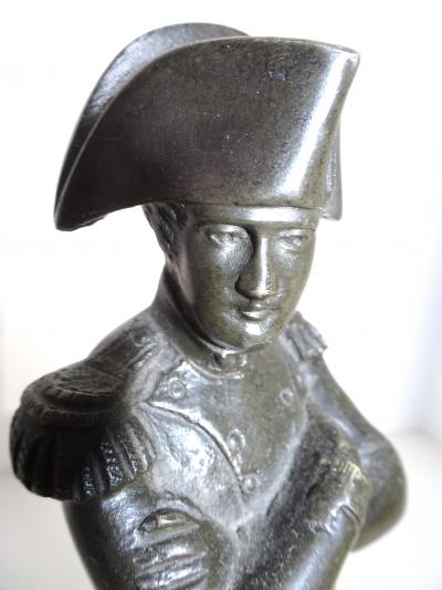 Emile Cori Olan Hypolyte Guillemin 19th Century Bronze of Emperor Napoleon I as an Officer of the Imperial Guard