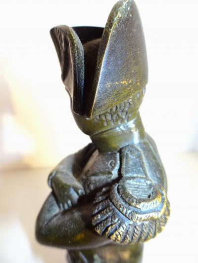 Emile Cori Olan Hypolyte Guillemin 19th Century Bronze of Emperor Napoleon I as an Officer of the Imperial Guard