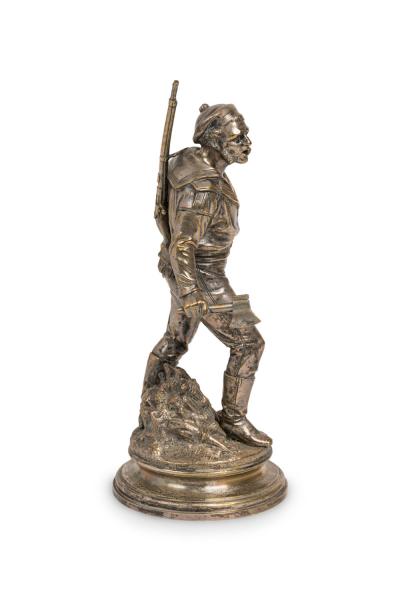 Emile Cori Olan Hypolyte Guillemin Guillemin Silver Soldier Figure