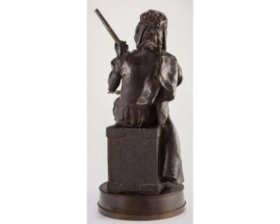 Emile Edmond Peynot Emile Edmond Peynot Albaya El Tunsi The Tunisian Merchant Bronze 1883