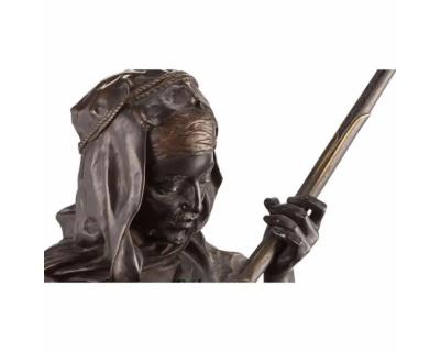 Emile Edmond Peynot Emile Edmond Peynot Albaya El Tunsi The Tunisian Merchant Bronze 1883