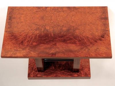 Emile L on Bouchet Leon Bouchet Attributed Side Table in Amboyna