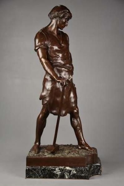 Emile Louis Picault Large superb quality 19thc bronze Pax et Labor