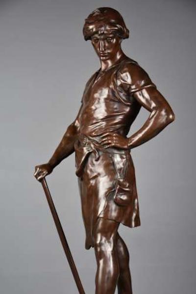 Emile Louis Picault Large superb quality 19thc bronze Pax et Labor