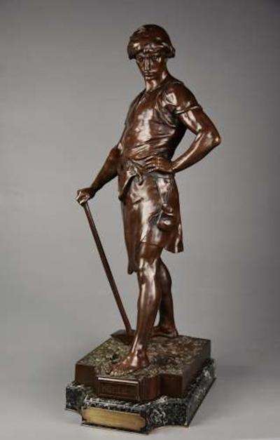 Emile Louis Picault Large superb quality 19thc bronze Pax et Labor