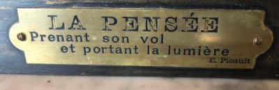 Emile Picault La Pensee by Emile Louis Picault Bears Foundry Mark 19th Century Bronze Statue